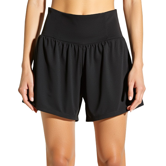 Custom Logo Lightweight Double Layers 2 in 1 Quick Dry Workout Running Women Gym Shorts